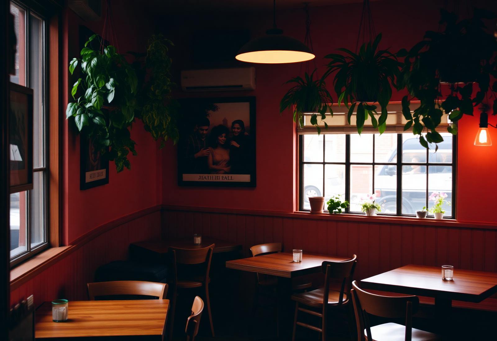 Cosy interior of Govinda's Dublin